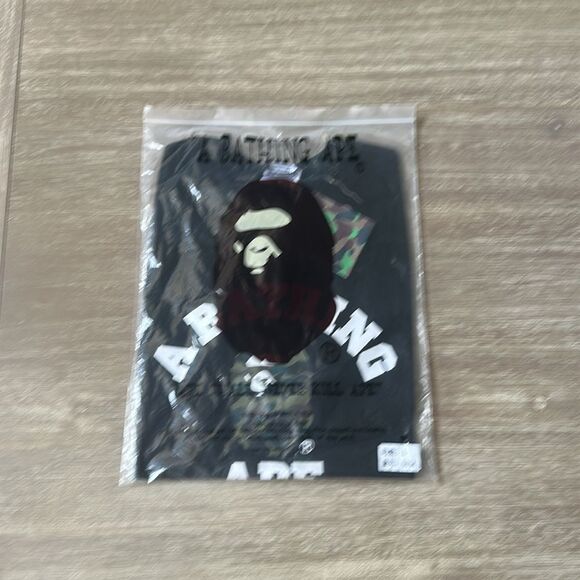 BAPE 1st Camo College Tee black/green Large NWT in packaging‎ - Picture 2 of 3
